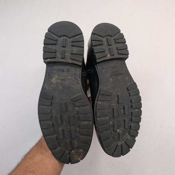 Aquatalia Men’s Waterproof Leather Elastic Strap Side Zip 401267 Combat Boots 6M - Picture 10 of 15